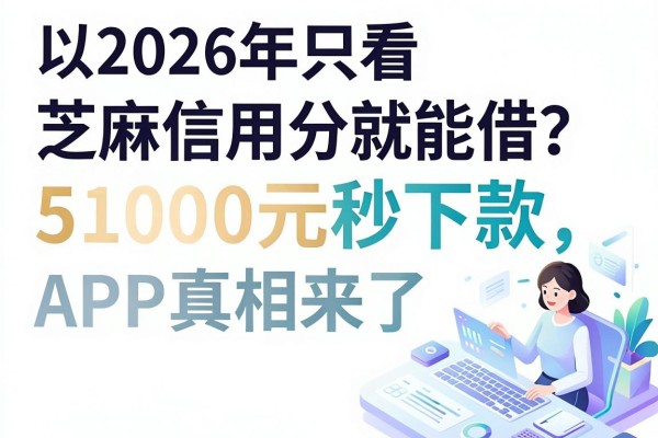 2026年只看芝麻信用分就能借？这5个1000元秒下款APP真相来了