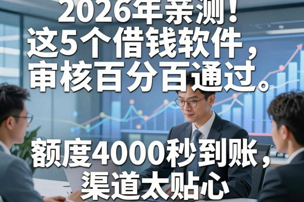 2026年亲测!这5个借钱软件审核百分百通过,额度4000秒到账,渠道太贴心