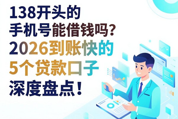 138开头的手机号能借钱吗?2026到账快的5个贷款口子深度盘点!