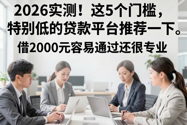 2026实测！这5个门槛特别低的贷款平台推荐一下，借2000元容易通过还很专业
