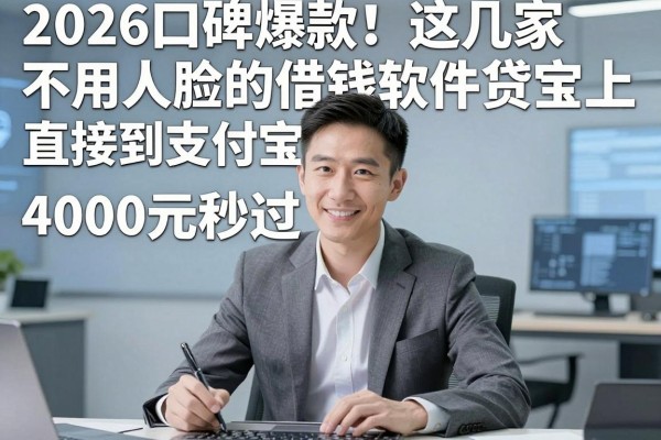 2026口碑爆款!这几家不用人脸的借钱软件直接到支付宝上,4000元秒过,对征信要求还不高