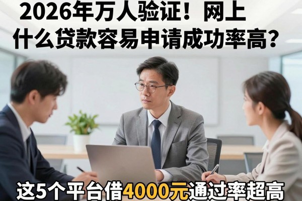 2026年万人验证！网上什么贷款容易申请成功率高？这5个平台借4000元通过率超高