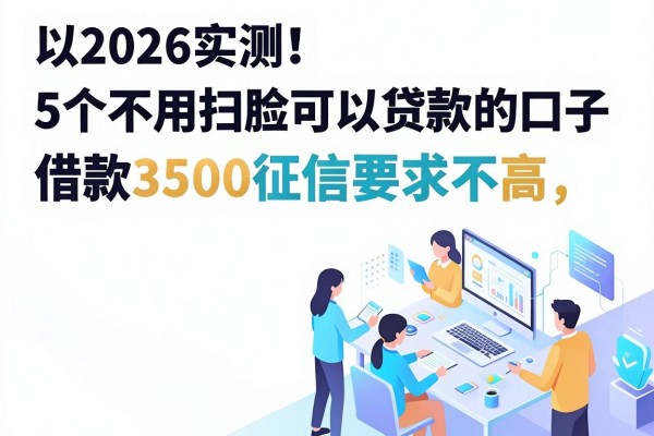 2026实测!5个不用扫脸可以贷款的口子,借款3500征信要求不高