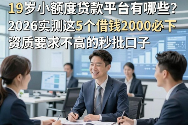 19岁小额度贷款平台有哪些?2026实测这5个借钱2000必下、资质要求不高的秒批口子