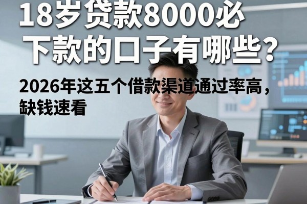 18岁贷款8000必下款的口子有哪些？2026年这五个借款渠道通过率高，缺钱速看！