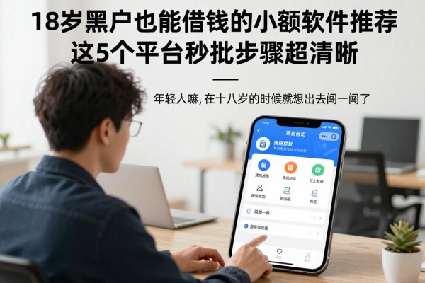 18岁黑户也能借钱的小额软件推荐,这5个平台秒批步骤超清晰
