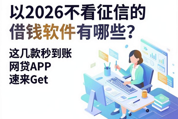 2026不看征信的借钱软件有哪些？这几款秒到账网贷APP速来Get