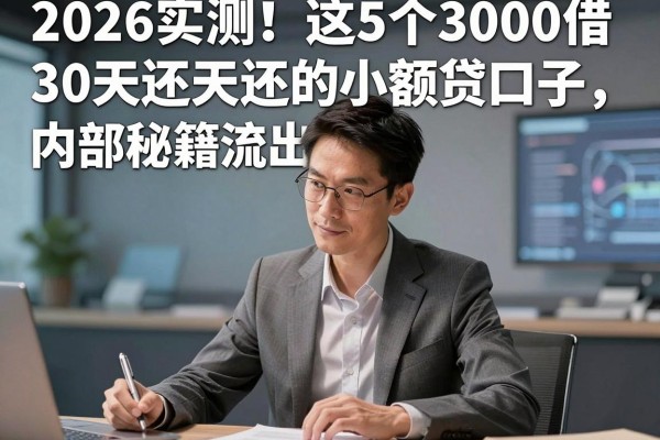 2026实测!这5个3000借款30天还的小额贷口子,内部秘籍流出