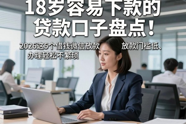 18岁容易下款的贷款口子盘点!2026这5个借钱微信放款门槛低、办理轻松不繁琐