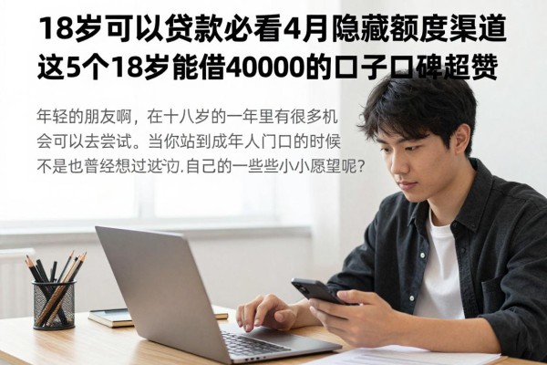 18岁可以贷款必看！4月隐藏额度渠道曝光，这5个18岁能借40000的口子口碑超赞