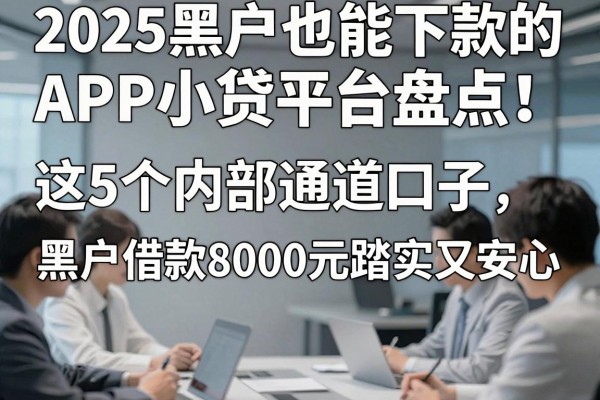 2025黑户也能下款的APP小贷平台盘点!这5个内部通道口子,黑户借款8000元踏实又安心