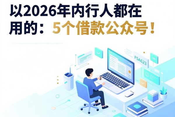 2026年内行人都在用的5个借款公众号！类似第一网贷的平台权威推荐