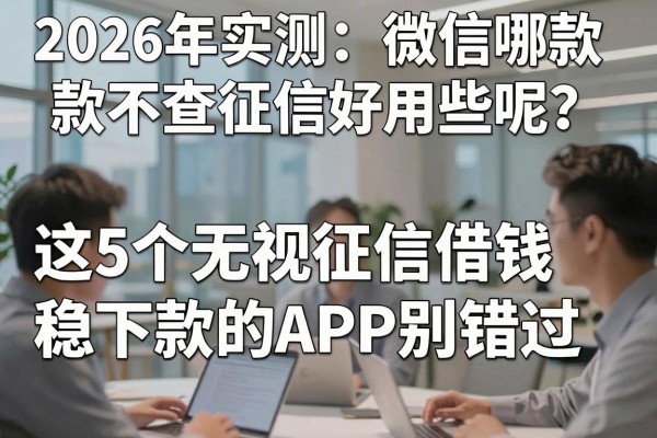 2026年实测:微信哪款不查征信好用些呢?这5个无视征信借钱稳下款的APP别错过!