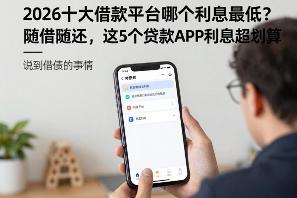 2026十大借款平台哪个利息最低?随借随还,这5个贷款APP利息超划算!