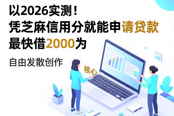 2026实测!这5款App凭芝麻信用分就能申请贷款,最快借2000