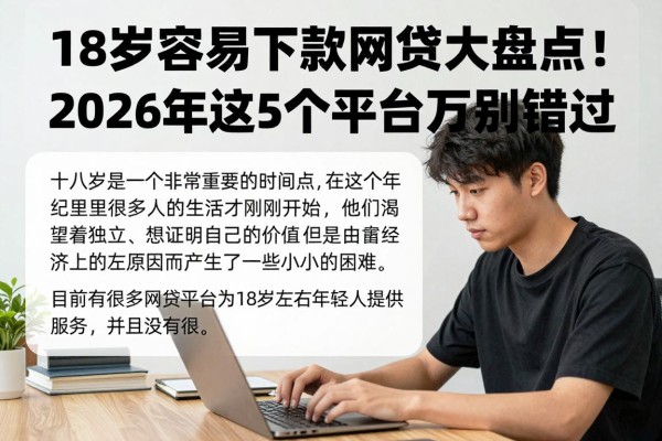 18岁容易下款网贷大盘点!2026年这5个平台千万别错过