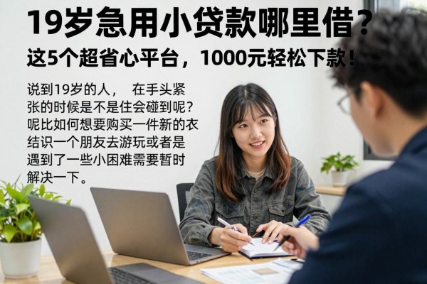 19岁急用小额贷款哪里借?这5个超省心平台,1000元也能轻松下款!