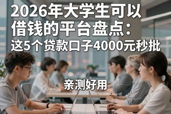 2026年大学生可以借钱的平台盘点:这5个贷款口子4000元秒批,亲测好用!