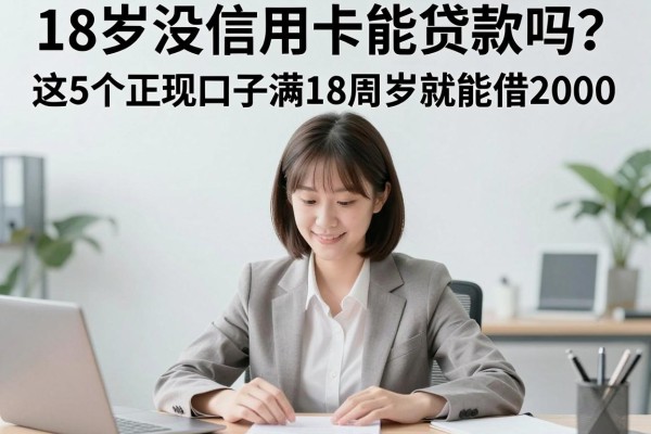 18岁没信用卡能贷款吗?这5个正规口子满18周岁就能借2000!