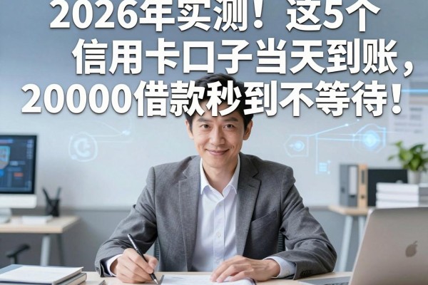 2026年实测！这5个信用卡口子当天到账，20000借款秒到不等待