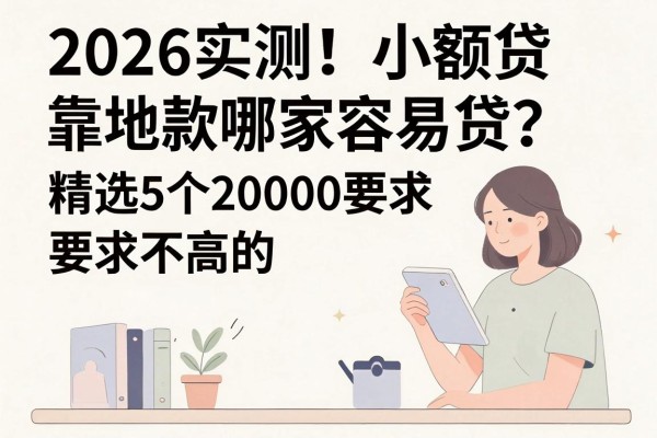 2026实测!小额贷款哪家容易贷?精选5个20000要求不高的靠谱平台