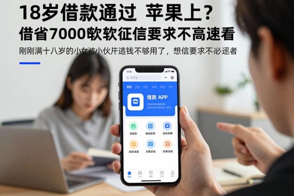 18岁借款必通过?苹果上这5个借钱7000元软件,征信要求不高速看