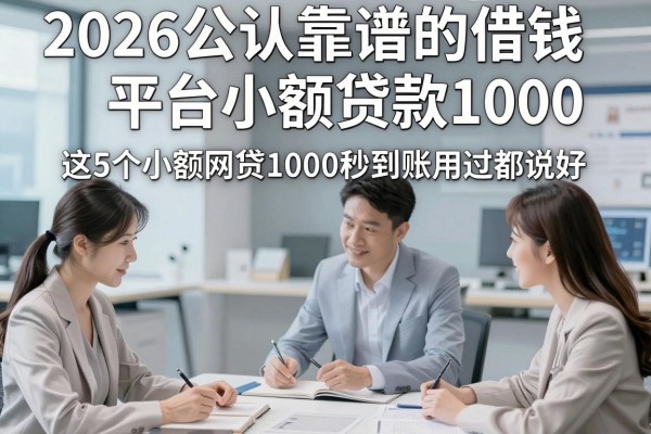 2026公认靠谱的借钱平台小额贷款1000,这5个小额网贷1000秒到账用过都说好
