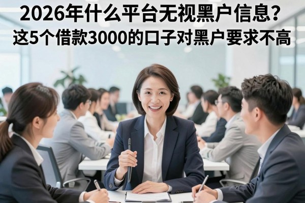 2026年什么平台无视黑户信息？这5个借款3000的口子对黑户要求不高，对比后真给力