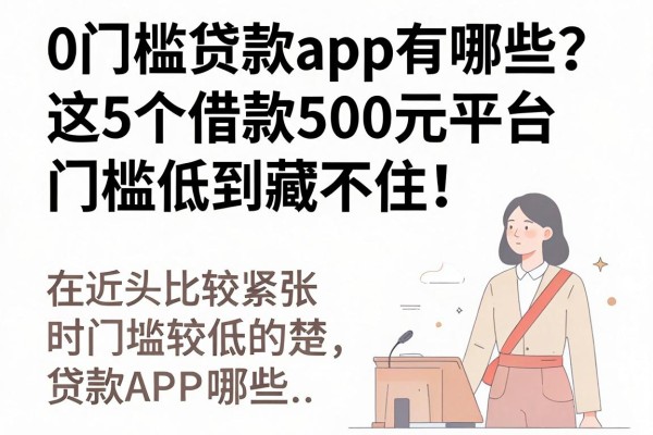0门槛贷款app有哪些?这5个借款500元平台门槛低到藏不住!