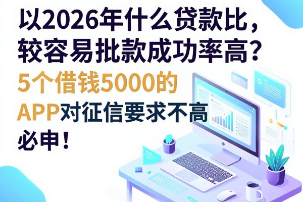 2026年什么贷款比较容易批款成功率高?这5个借钱5000的APP对征信要求不高,必申!