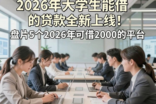 2026年大学生能借的贷款全新上线!盘点5个2026年可借2000的平台