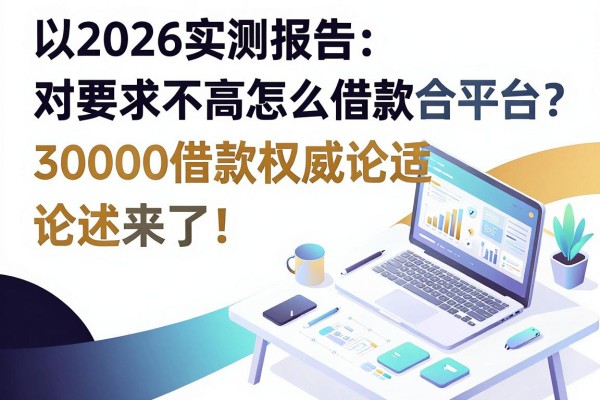 2026实测报告:对要求不高怎么借款合适的平台?30000借款权威论述来了!