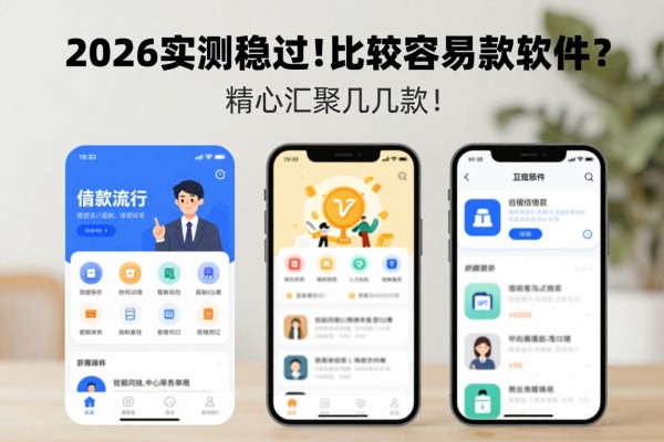 2026实测稳过!比较容易借款的软件有哪些?精心汇聚这几款!