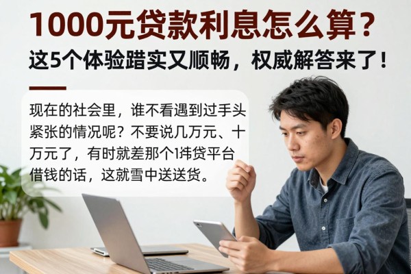 1000元贷款利息怎么算?这5个体验踏实又顺畅,权威解答来了!