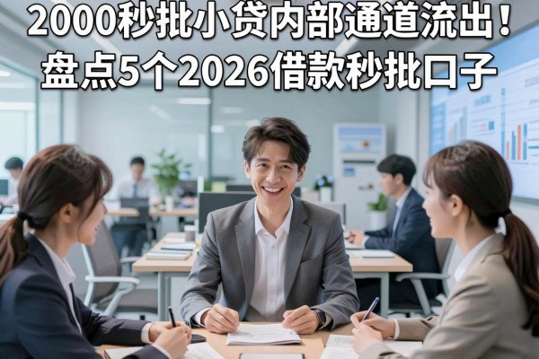 2000秒批小贷内部通道流出！盘点5个2026借款秒批口子