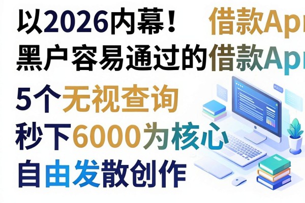 2026内幕!黑户容易通过的借款App推荐,这5个无视查询秒下6000