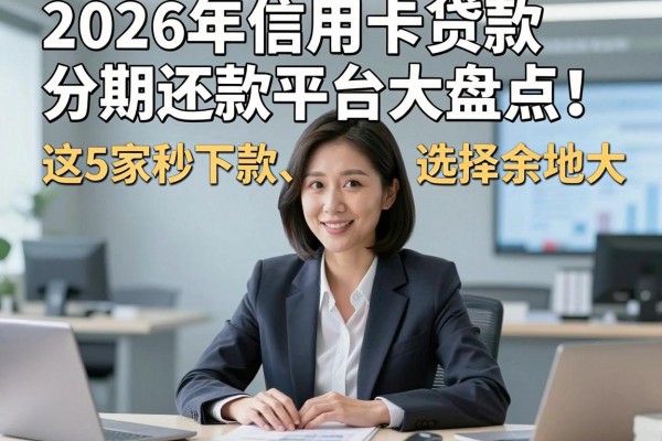 2026年信用卡贷款分期还款平台大盘点!这5家秒下款、选择余地大!