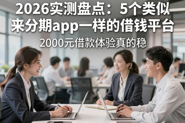 2026实测盘点:5个类似来分期app一样的借钱平台,2000元借款体验真的稳!