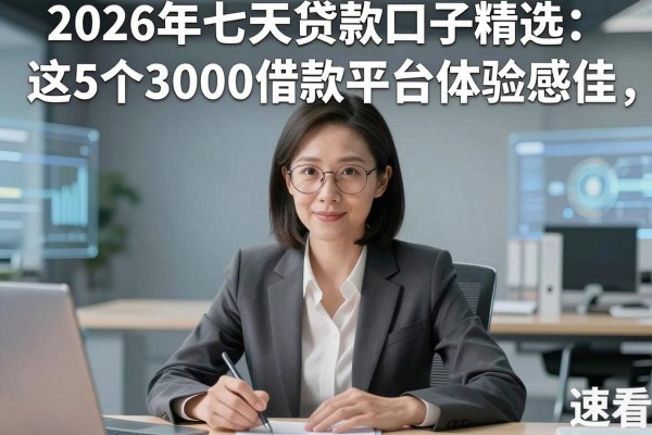 2026年七天贷款口子精选：这5个3000借款平台体验感佳，速看！