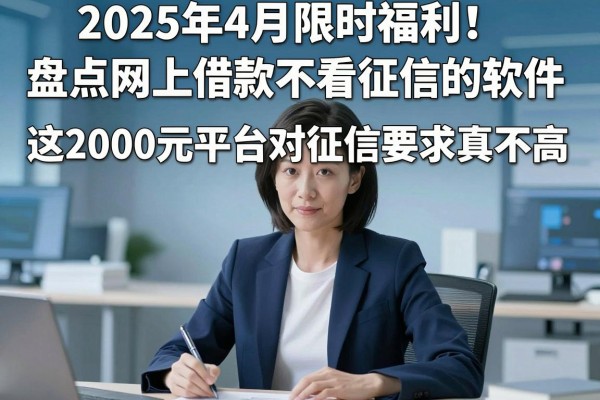 2025年4月限时福利!盘点网上借款不看征信的软件,这2000元平台对征信要求真不高