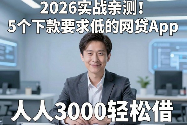2026实战亲测!5个下款要求低的网贷App,人人3000轻松借