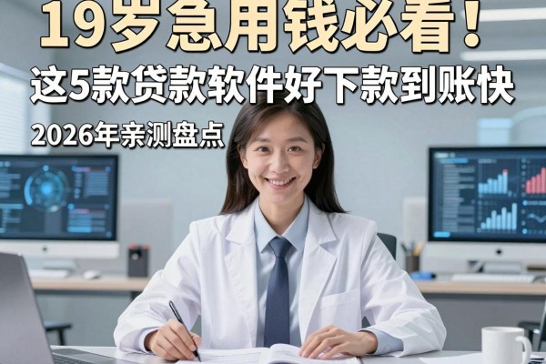 19岁急用钱必看!这5款贷款软件好下款到账快,2026年亲测盘点