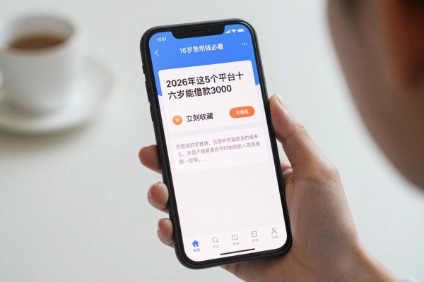 16岁急用钱必看！2026年这5个平台十六岁能借款3000，立刻收藏
