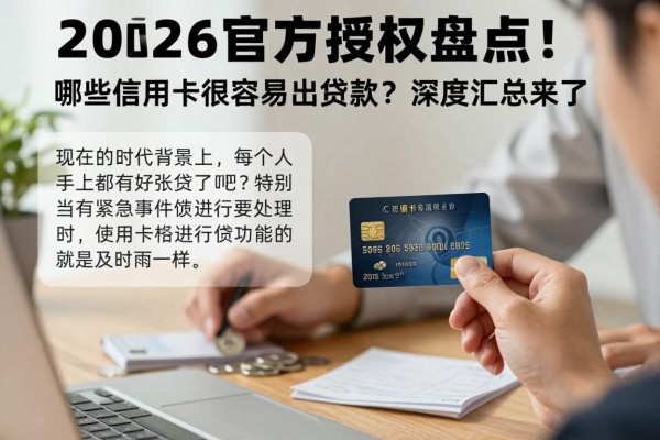 2026官方授权盘点!哪些信用卡最容易出贷款?深度汇总来了!