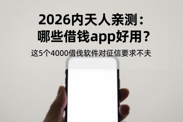 2026内行人亲测:哪些借钱app好用?这5个4000借款软件对征信要求不高