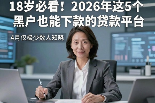 18岁必看!2026年这5个黑户也能下款的贷款平台,4月仅极少数人知晓