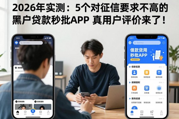 2026年实测：5个对征信要求不高的黑户贷款平台秒批APP，真实用户评价来了！