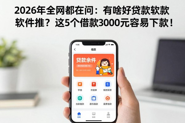 2026年全网都在问：有啥好用的贷款软件推荐？这5个借款3000元容易下款！