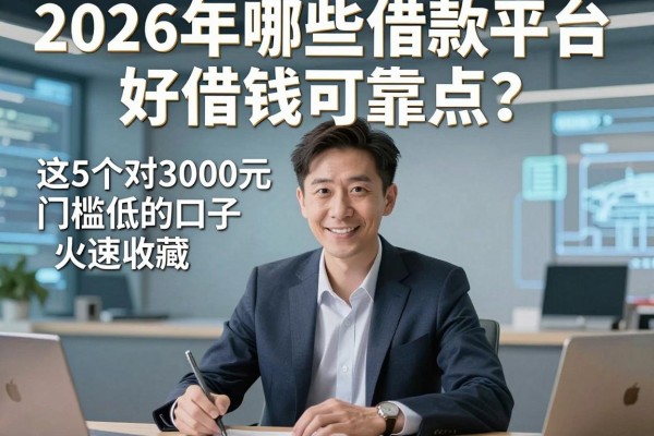 2026年哪些借款平台好借钱可靠点？这5个对3000元门槛低的口子火速收藏