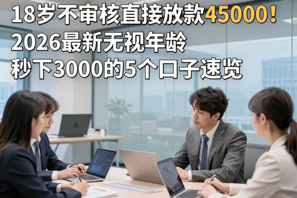 18岁不审核直接放款45000!2026最新无视年龄秒下3000的5个口子速览
